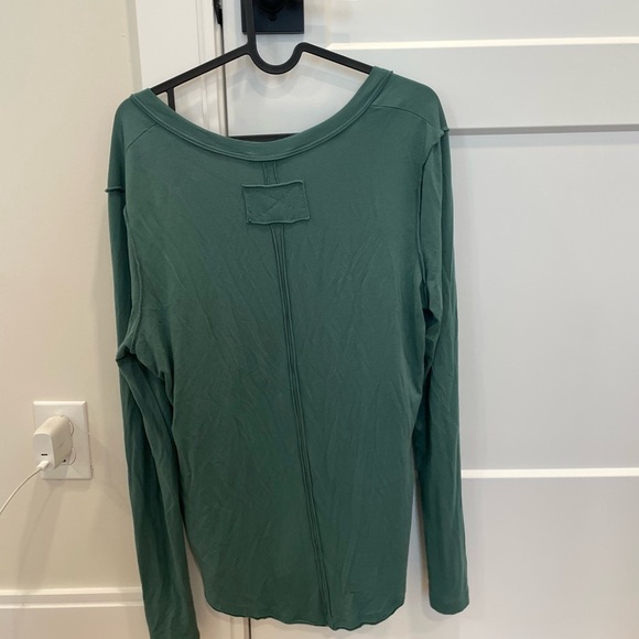 We The Free Green V-Neck moon dance Long Sleeve - Picture 5 of 5